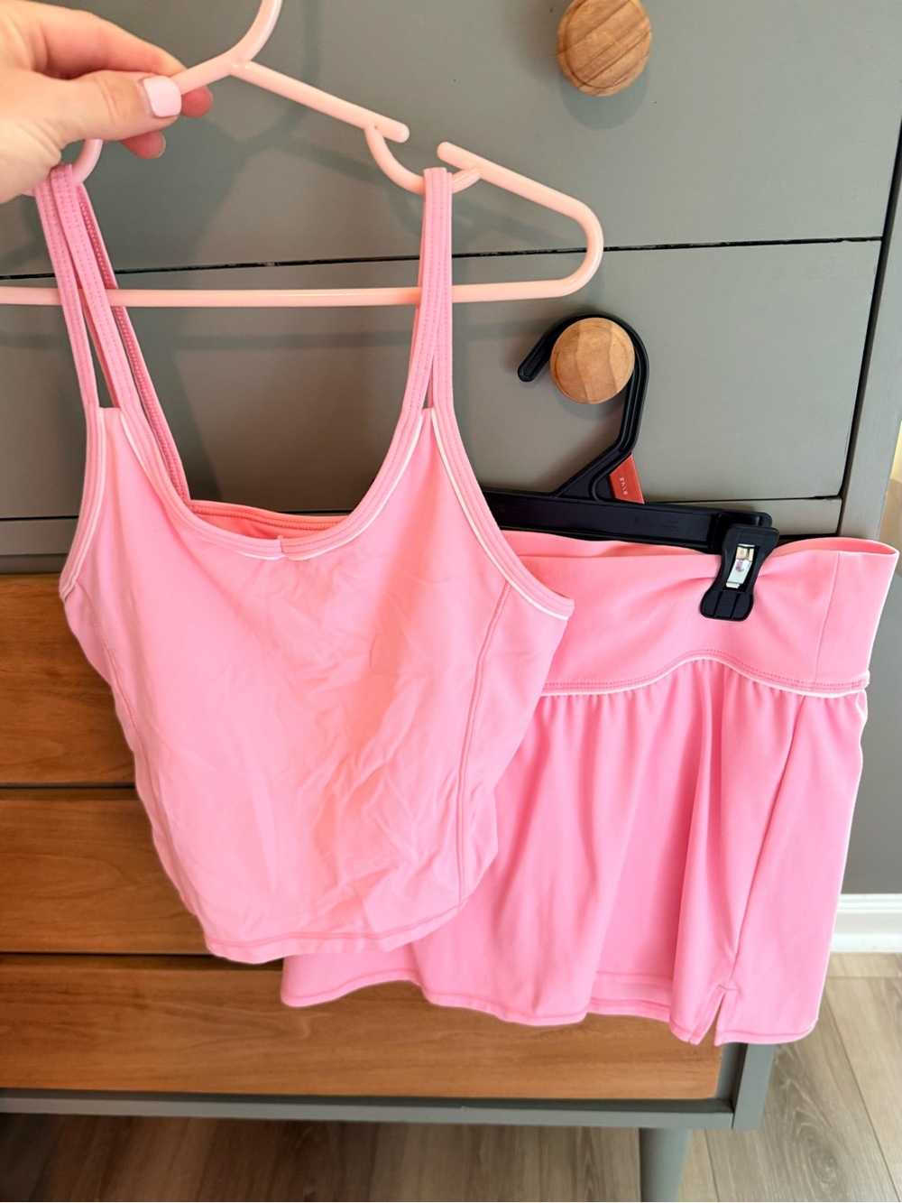 All in Motion Pink Two-Piece Athletic Skirt Set